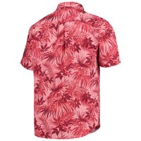 Men's Tommy Bahama Red Cincinnati Reds Sport Reign Forest Fronds Button-Up Shirt