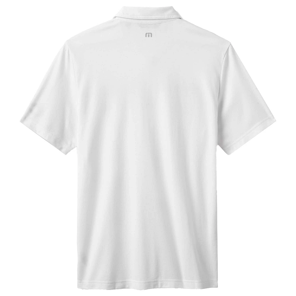 Polo tri-blend blanc Top Recruit des Reds de Cincinnati pour homme TravisMathew