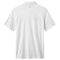 Polo tri-blend blanc Top Recruit des Reds de Cincinnati pour homme TravisMathew