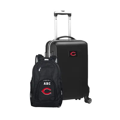 Cincinnati Reds MOJO Personalized Deluxe 2-Piece Backpack & Carry-On Set