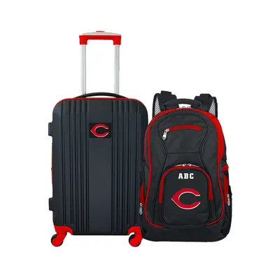 Cincinnati Reds MOJO Personalized Premium 2-Piece Backpack & Carry-On Set