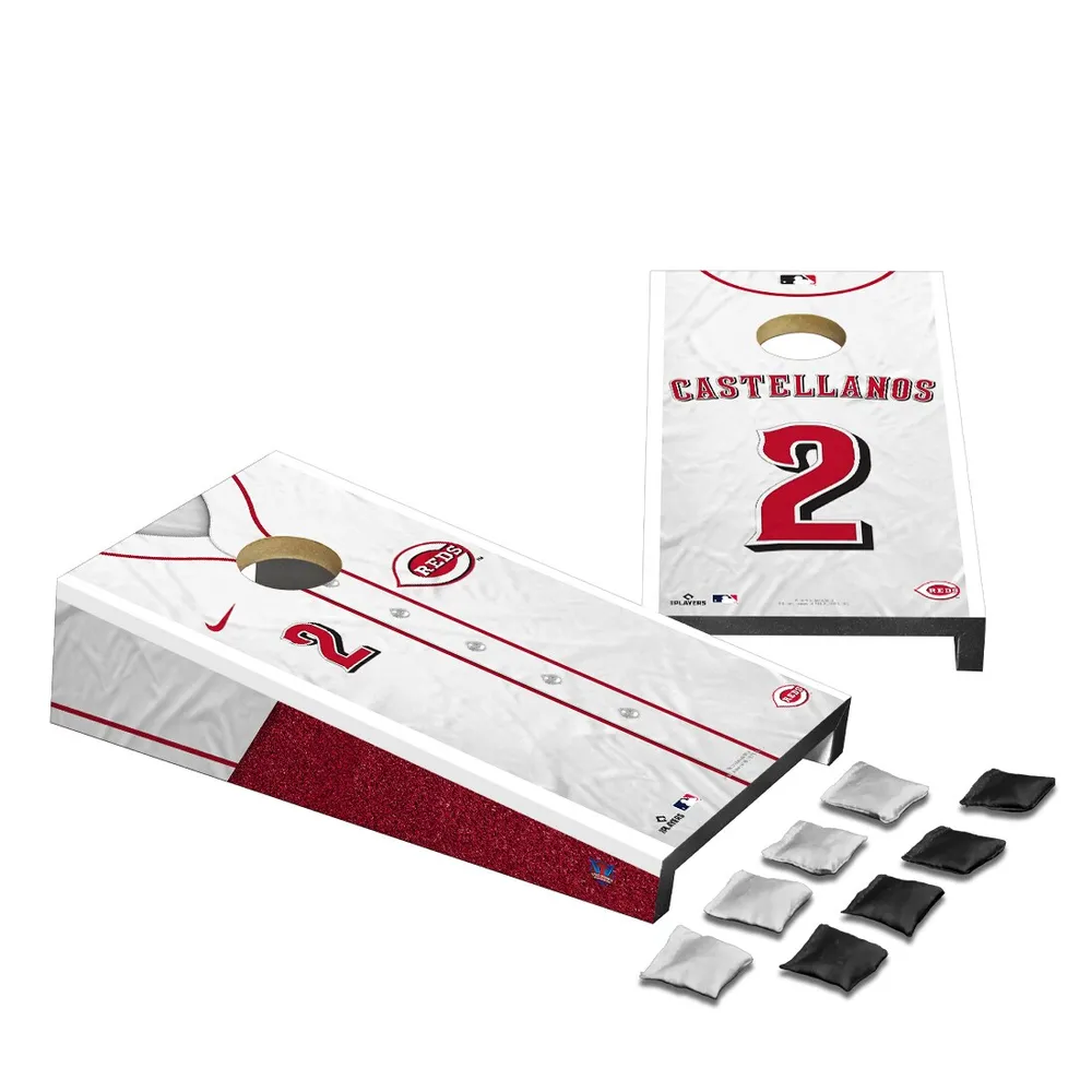 Lids Nick Castellanos Cincinnati Reds Jersey Design Desktop Cornhole Game  Set