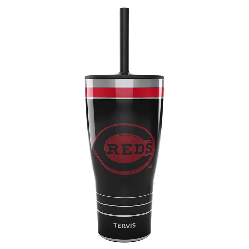 Tervis Cincinnati Rouges 30oz. Gobelet de jeu de nuit avec paille