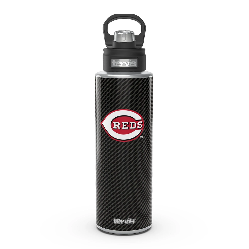 Tervis Cincinnati Reds 40oz. Carbon Fiber Wide Mouth Water Bottle