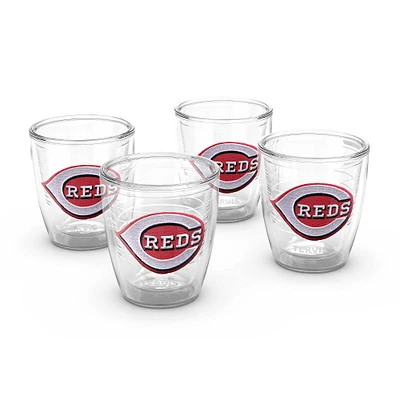 Tervis Cincinnati Reds paquet de quatre 12 oz. Ensemble de gobelets emblème