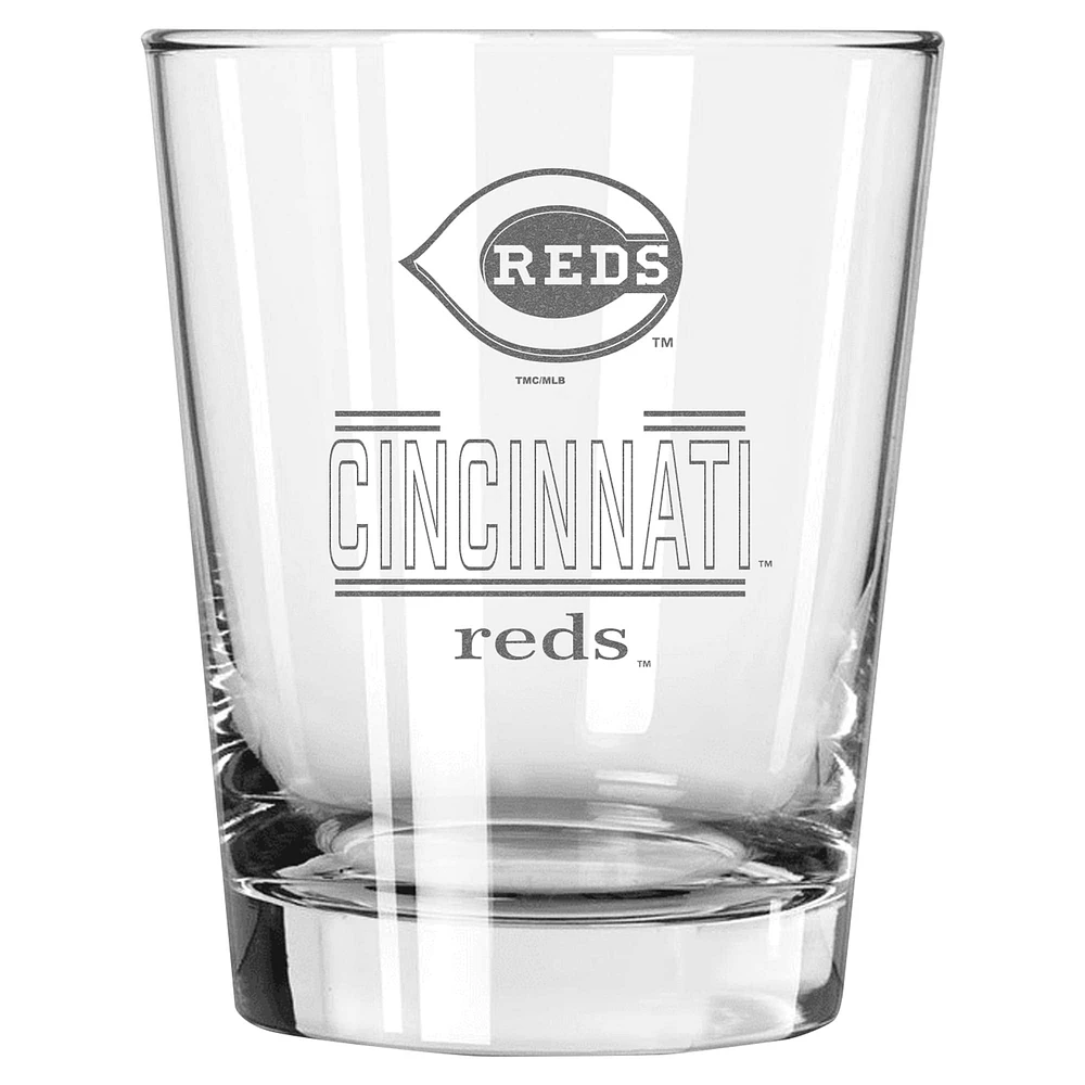 The Memory Company Cincinnati Reds 15 oz. Verre double à l'ancienne