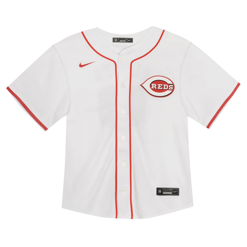 Toddler Nike Elly De La Cruz White Cincinnati Reds  Game Jersey