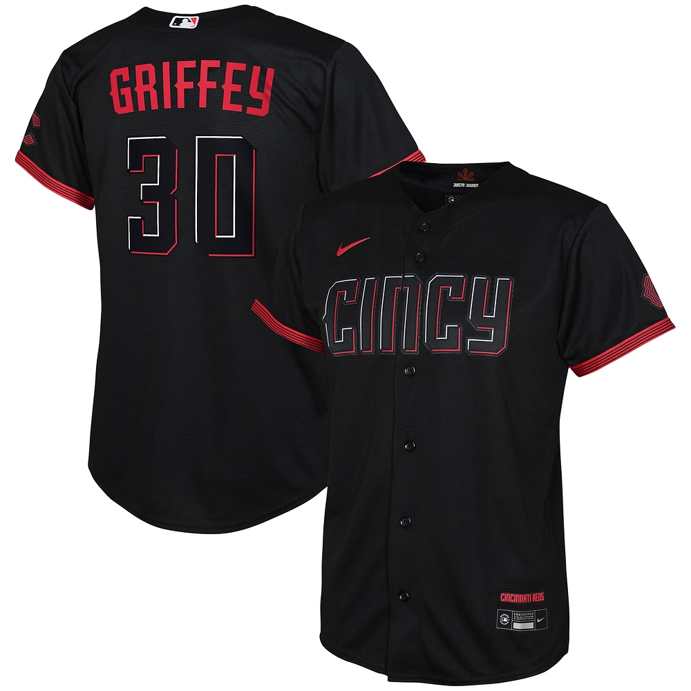 Toddler Nike Ken Griffey Jr. Black Cincinnati Reds City Connect Replica Player Jersey