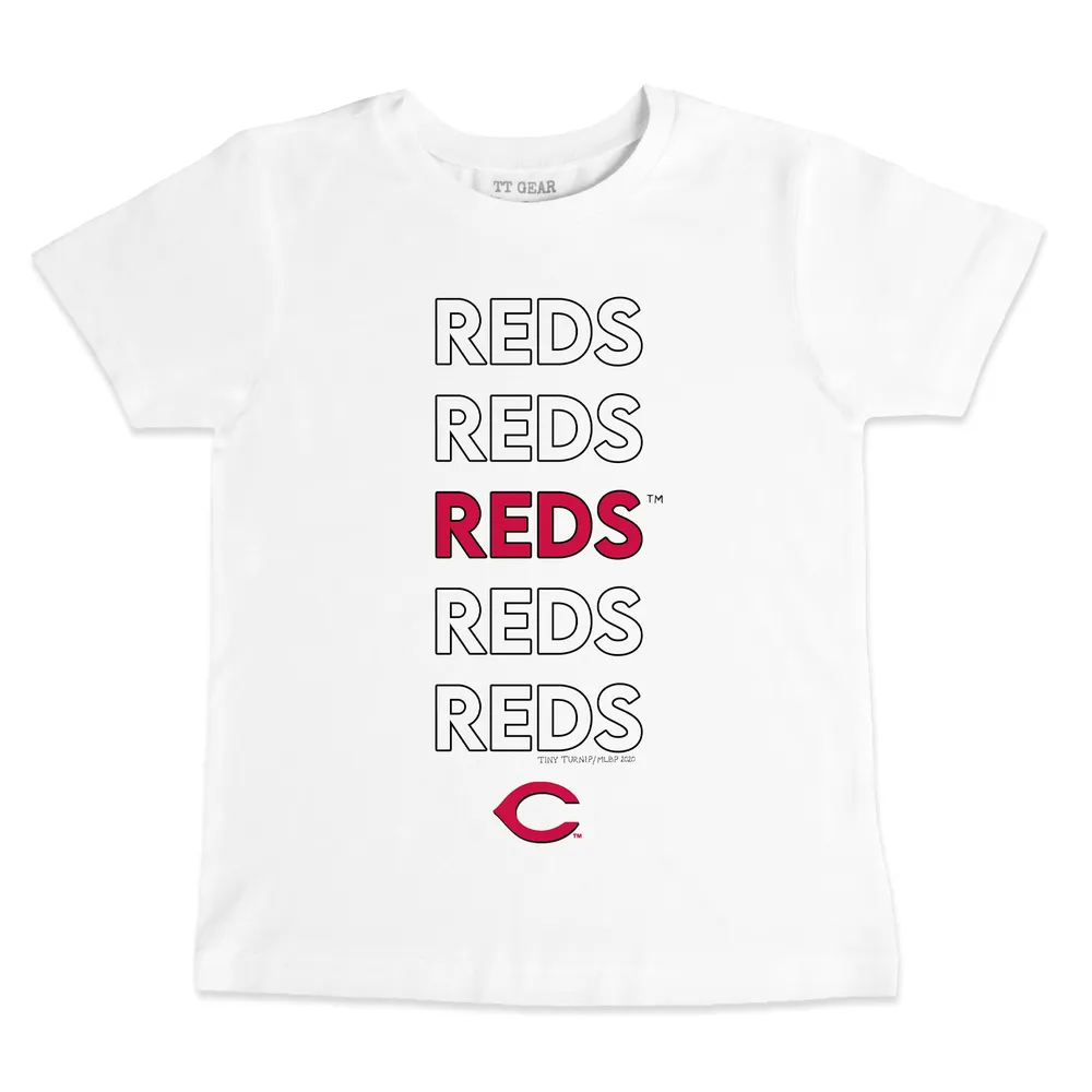 Cincinnati Reds Tiny Turnip Infant Shark T-Shirt - Red