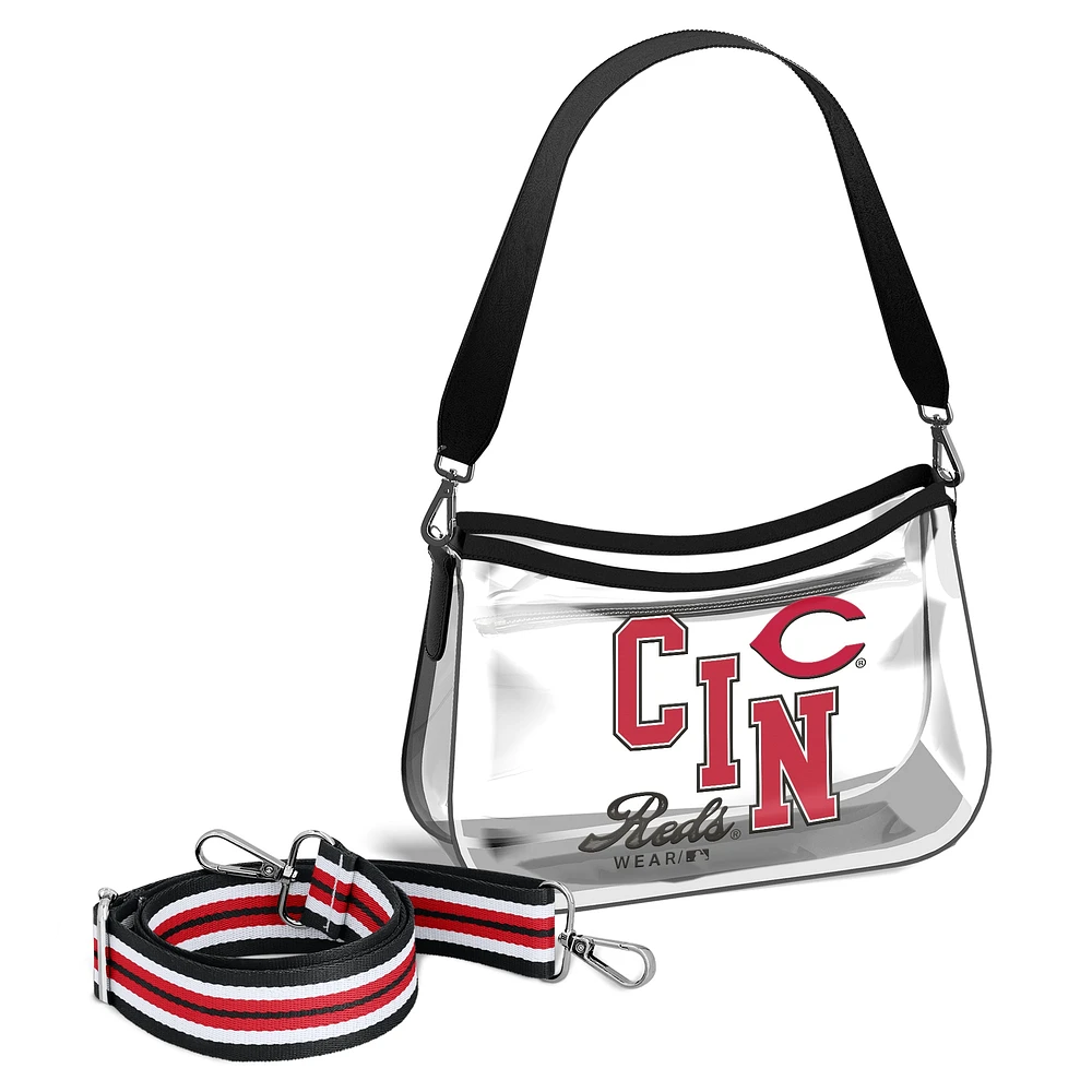 WEAR by Erin Andrews Cincinnati Reds Clear Stadium Mini Purse