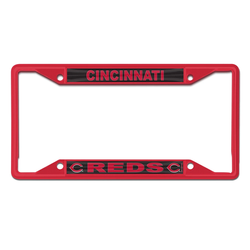 Cadre de plaque d'immatriculation couleur chrome WinCraft Cincinnati Reds