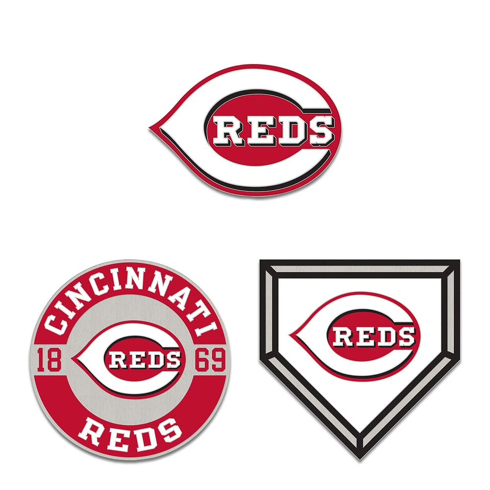 Ensemble de trois pin de collection WinCraft Cincinnati Reds