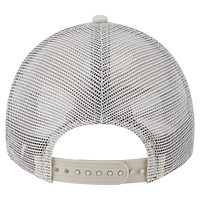 Casquette ajustable 9TWENTY à point carré beige clair des Cincinnati Reds de New Era pour femme