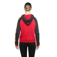 Women's New Era  Red Cincinnati Reds Cooperstown Collection Cropped Raglan Pullover Hoodie