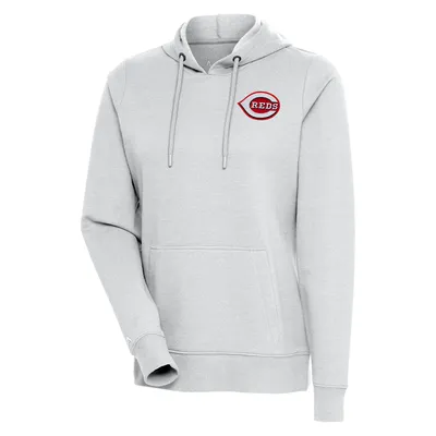 Cincinnati Reds Antigua Women's Action Pullover Hoodie