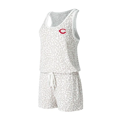 Women's Concepts Sport Cream Cincinnati Reds Montana Hacci Knit Romper