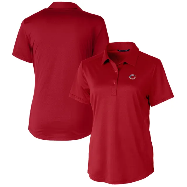 Men's Boston Red Sox Cutter & Buck Red Logo Prospect Textured Stretch Polo