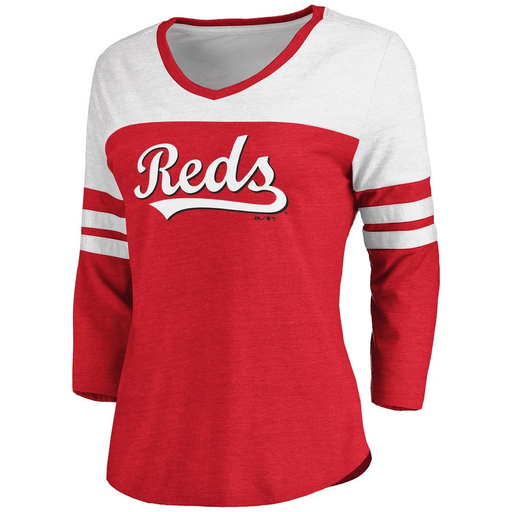 Cincinnati Reds V Neck Shirt Small Women's