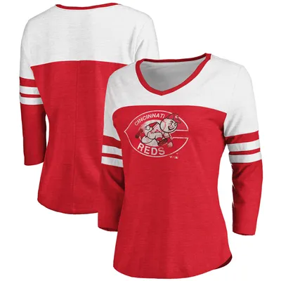 Cincinnati Reds V Neck Shirt Small Women's