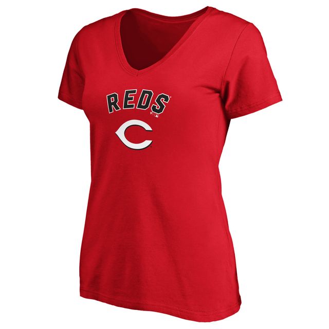 Cincinnati Reds Fanatics Branded Women's Personalized Winning Streak Name &  Number Long Sleeve V-Neck T-Shirt - Red