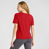 Women's Fanatics Red Cincinnati Reds Fan Fave Stadium Slub Boxy T-Shirt