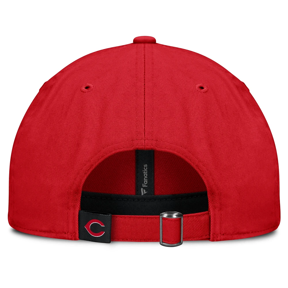 Women's Fanatics Red Cincinnati Reds Fly Out Adjustable Hat