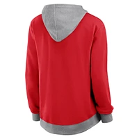 Women's Fanatics  Red Cincinnati Reds Hit It French Terry Full-Zip Hoodie