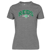 Women's Levelwear Gray Cincinnati Reds St. Patrick's Day Maddox Plaid T-Shirt
