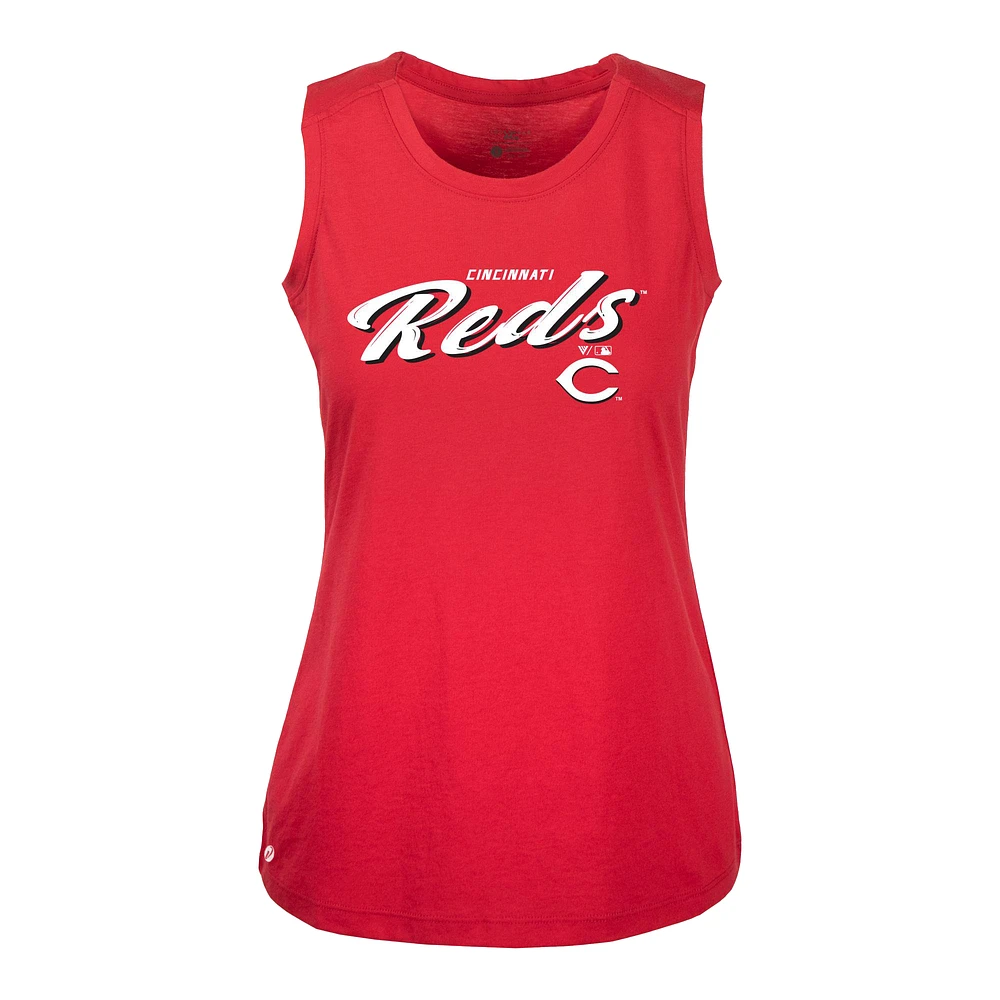 Women's Levelwear Red Cincinnati Reds Accolade Macy Prospect Tank Top