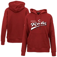 Women's Levelwear  Red Cincinnati Reds Adorn Retro Team 2.0 Pullover Hoodie