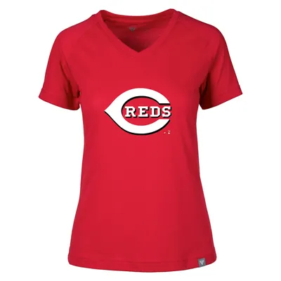 Nike Women's Washington Nationals Red Pride V-Neck T-Shirt