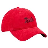 Women's New Era Red Cincinnati Reds Corduroy 9TWENTY Adjustable Hat