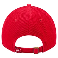 Women's New Era Red Cincinnati Reds Corduroy 9TWENTY Adjustable Hat