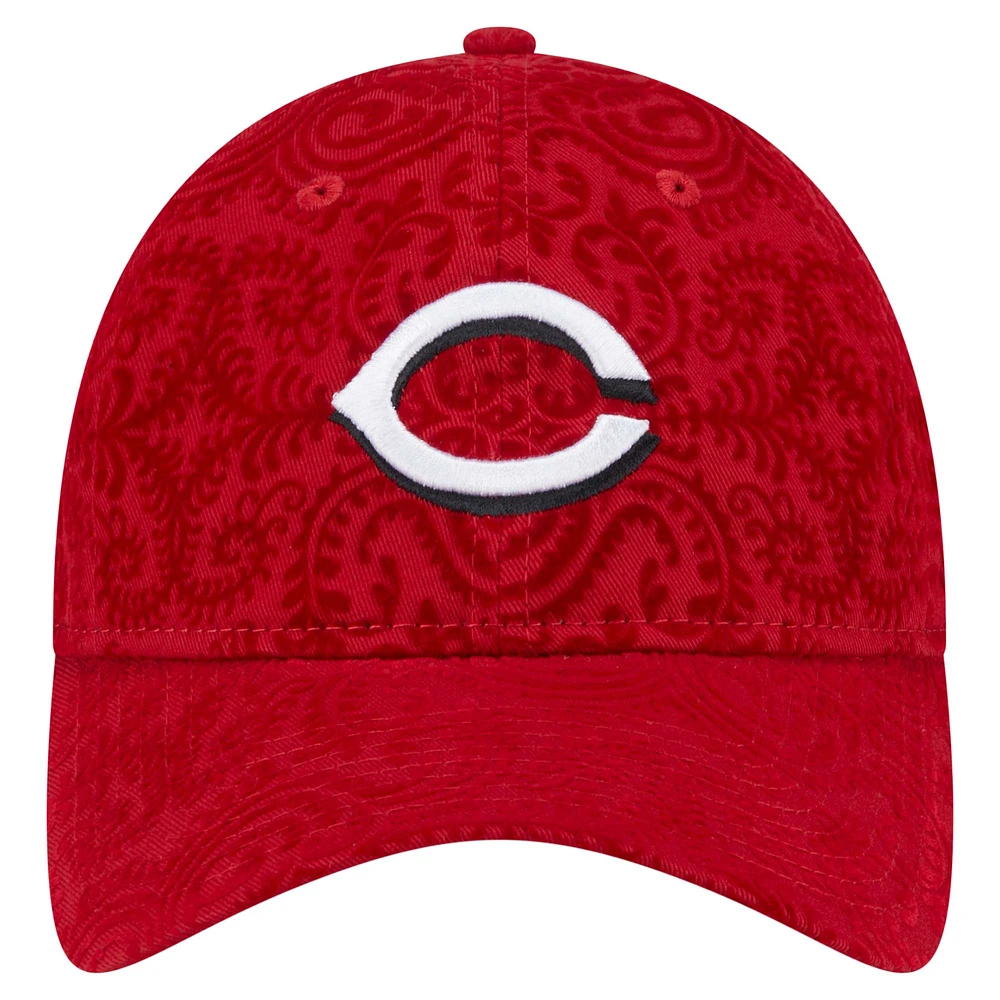 Casquette ajustable Flair 9TWENTY des Cincinnati Reds de New Era pour femme