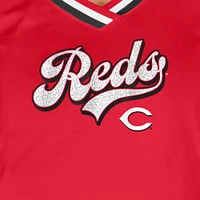 Women's New Era Red Cincinnati Reds Gameday Raglan V-Neck T-Shirt
