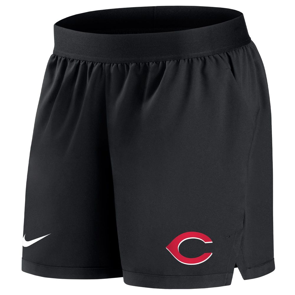 Women's Nike Black Cincinnati Reds Authentic Collection Flex Vent Max Performance Shorts