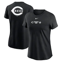 Women's Nike Black Cincinnati Reds Over Shoulder T-Shirt