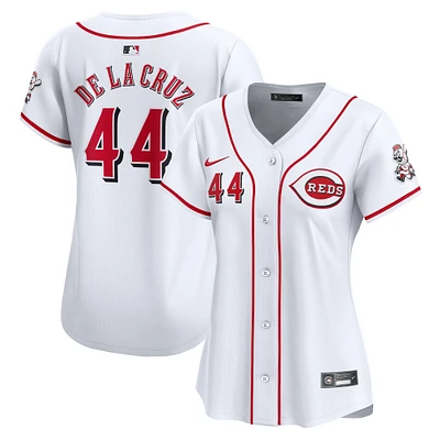 Women's Nike Elly De La Cruz White Cincinnati Reds Home Limited Player Jersey