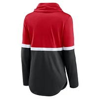 Sweat-shirt Nike rouge/noir pour femme avec inscription Club des Cincinnati Reds