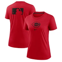 Women's Nike Red Cincinnati Reds Authentic Collection Early Work Tri-Blend T-Shirt