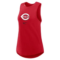 Débardeur Nike rouge à col montant pour femme Cincinnati Reds Legacy Icon Performance