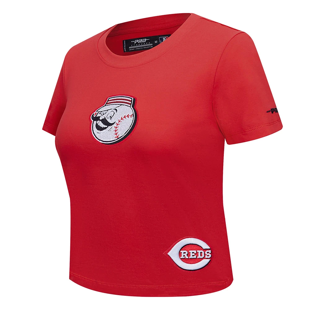 T-shirt Baby Doll Game Day Classics rouge Pro Standard pour femme des Reds de Cincinnati