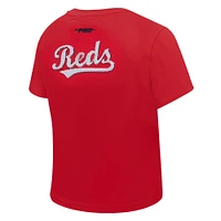 Women's Pro Standard Red Cincinnati Reds Game Day Classics Baby Doll T-Shirt