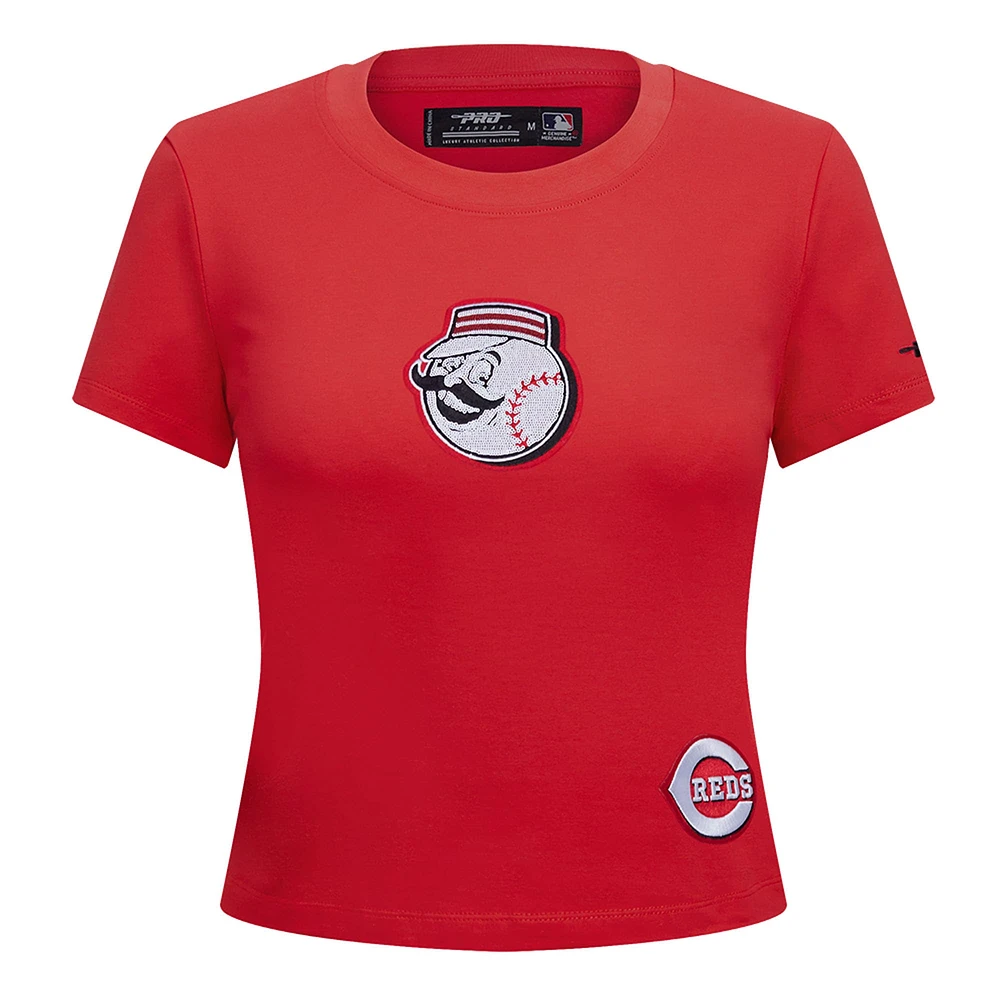 Women's Pro Standard Red Cincinnati Reds Game Day Classics Baby Doll T-Shirt