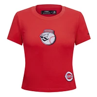 Women's Pro Standard Red Cincinnati Reds Game Day Classics Baby Doll T-Shirt