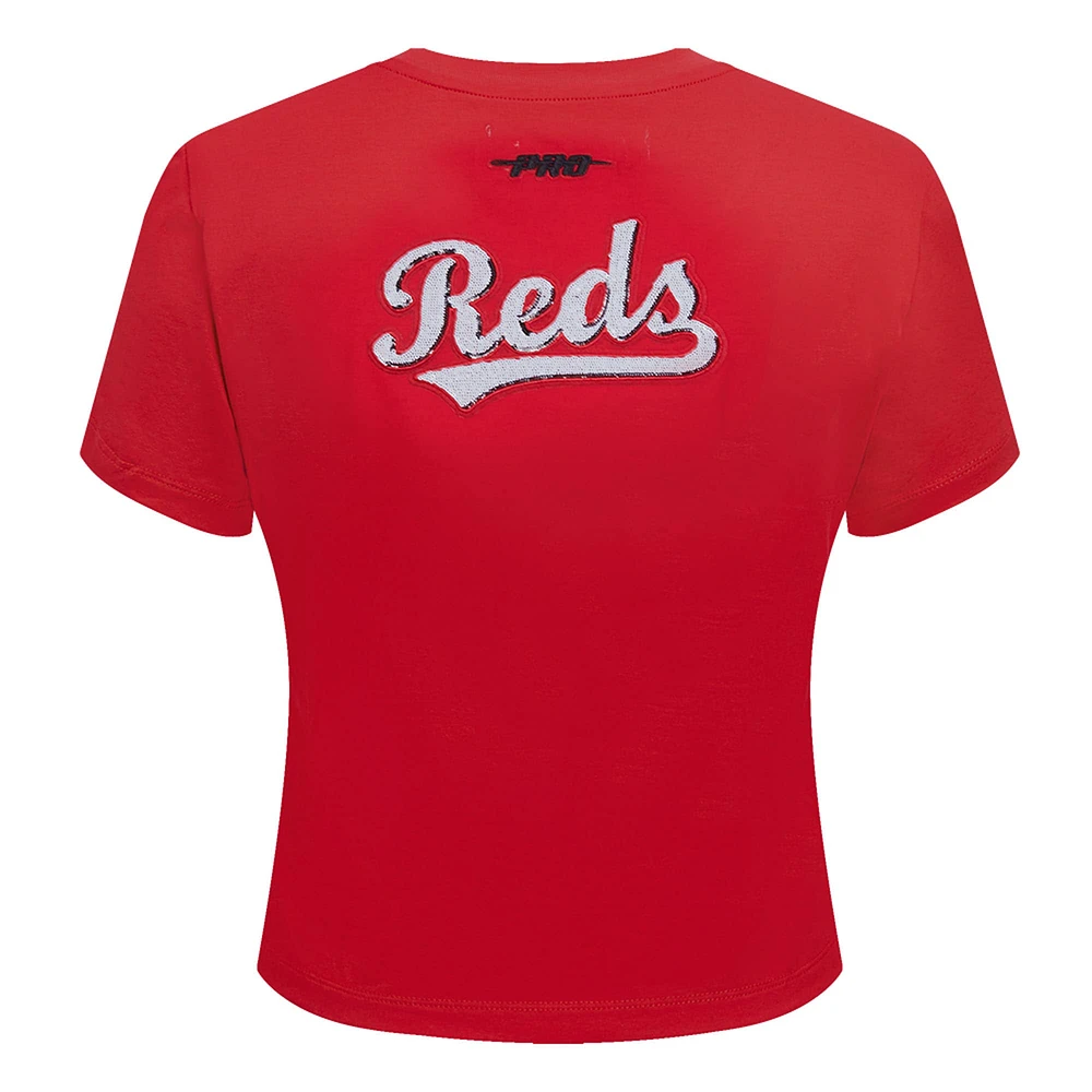 T-shirt Baby Doll Game Day Classics rouge Pro Standard pour femme des Reds de Cincinnati