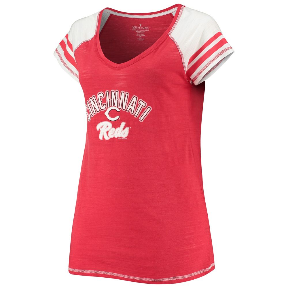 Cincinnati Reds V Neck Shirt Small Women's