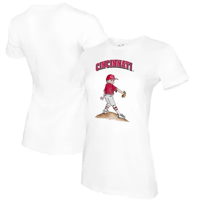 Infant Cincinnati Reds Tiny Turnip White Clemente T-Shirt