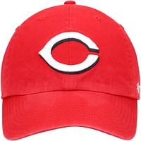 Casquette réglable Clean Up rouge avec logo de l'équipe Cincinnati Reds '47 pour jeune