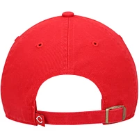 Casquette réglable Clean Up rouge avec logo de l'équipe Cincinnati Reds '47 pour jeune